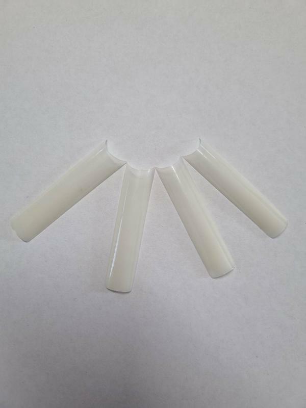 Long square nail tips 600pcs/ bag - natural (numbers 0 - 11)