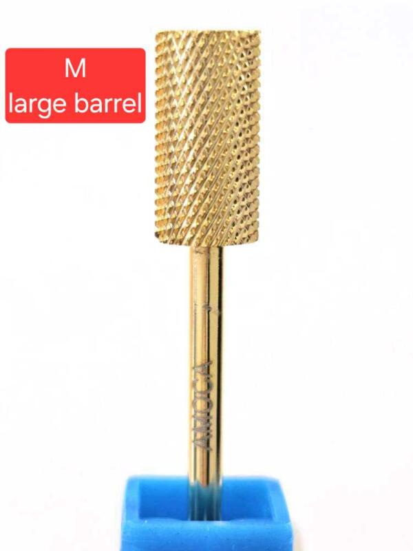 Nail Drill Bit M Large Barrel Flat