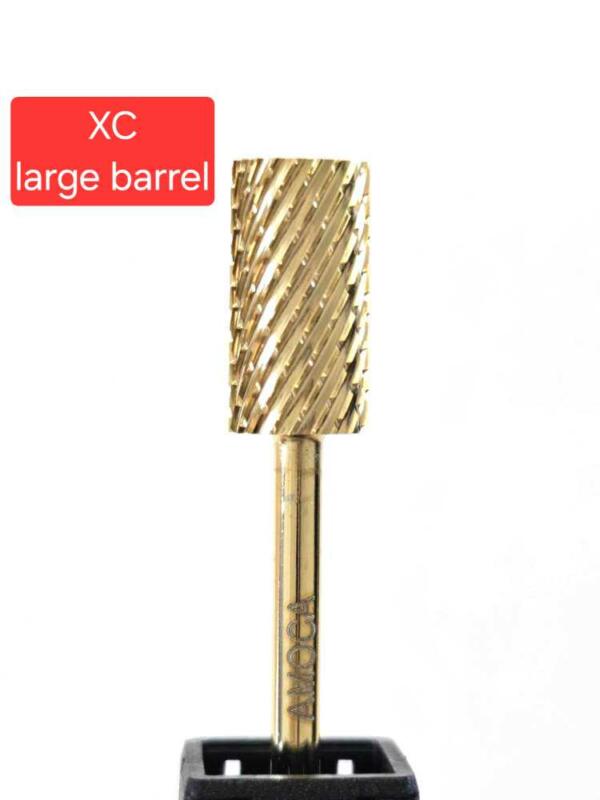 Nail Drill Bit XC Large Barrel Flat