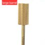 Nail Drill Bit F Large Barrel Flat