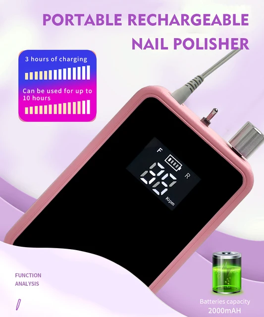 Coreless motor nail drill 60W